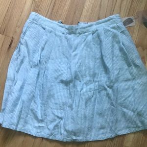Blue high waisted skirt